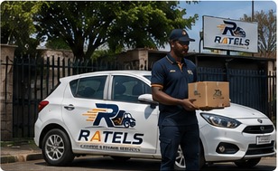 Ratels branded delivery vehicle