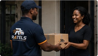 Ratels delivery staff handling packages
